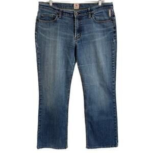 X2 Denim Laboratory Women's Bootcut Jeans Size 34 Medium Wash Mid Rise Denim